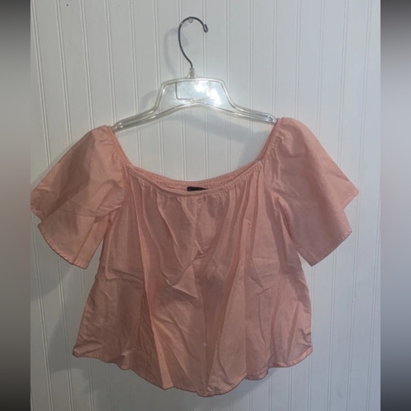 Express Off the Shoulder Short Sleeve Blouse - Picture 1 of 4